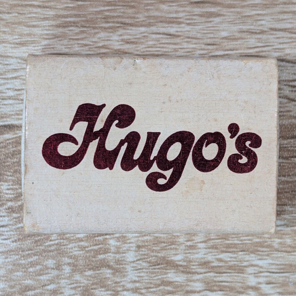 Vintage Hugo’s Restaurant Matchbook Chicago IL Water Tower Hyatt Hotel